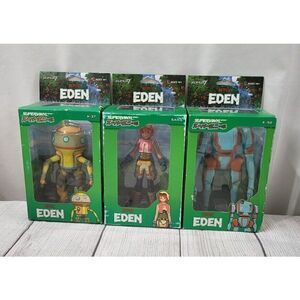 Netflix Eden Super 7 SuperVinyl Series Figure Set Of 3 A-37, Sara, E-92 NIB